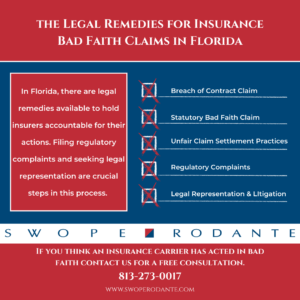 Legal Remedies for Insurance Bad Faith Claims in Florida