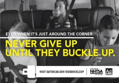 Department of Transportation Releases First Tween Seat Belt Advertisements